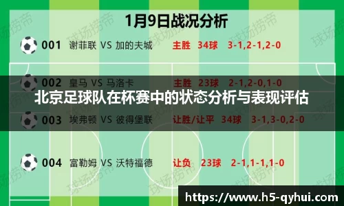 北京足球队在杯赛中的状态分析与表现评估